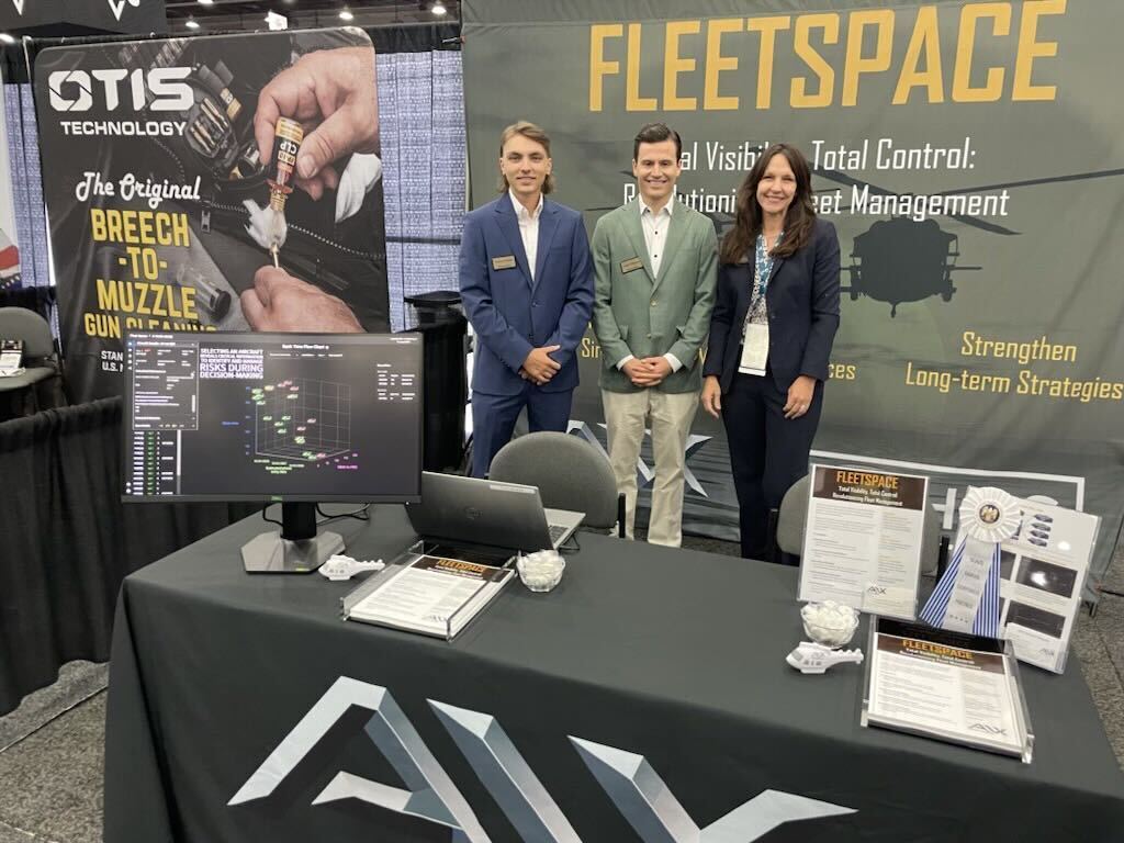 StandardData at the FLEETSPACE booth with AVX