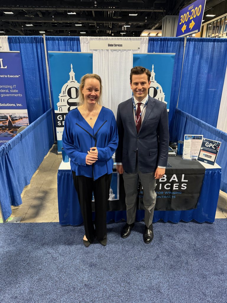 At the Global Services booth