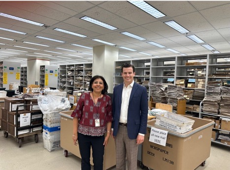A visit to a records room